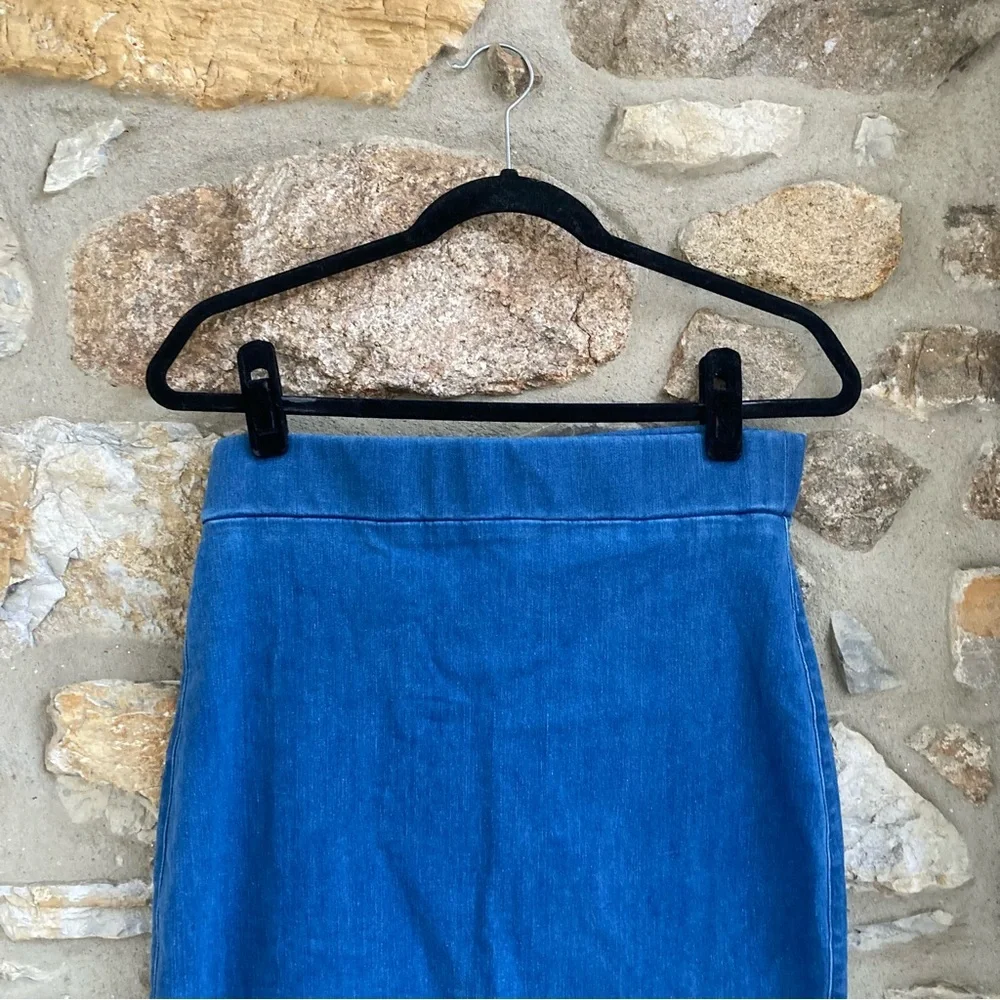 FRANK & EILEEN Donegal Unforgettable Denim Jean Skirt 1977 Medium Wash Grinding - Picture 8 of 17